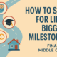 saving for milestones
