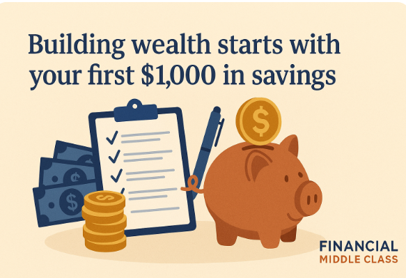 Building wealth starts with your first $1,000 in savings.