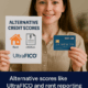 Alternative scores like UltraFICO and rent reporting can help thin-file borrowers access credit.