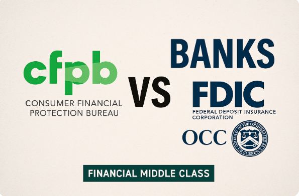 Financial Middle Class explains the CFPB’s real role and how deregulation has tied the watchdog’s hands.