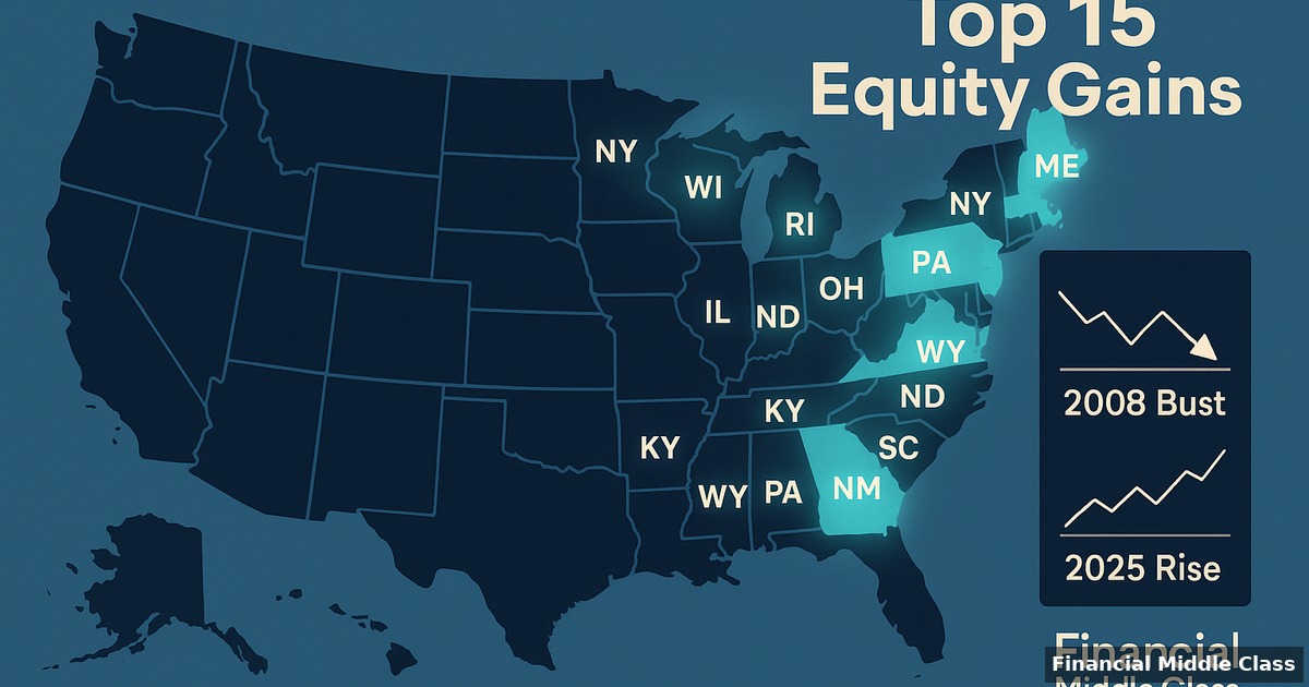 Top 15 States: Equity Gains Then vs. Now