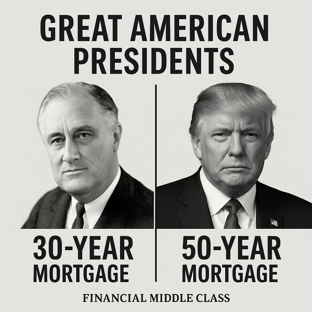 FDR’s 30-Year vs Today’s 50-Year Mortgage
