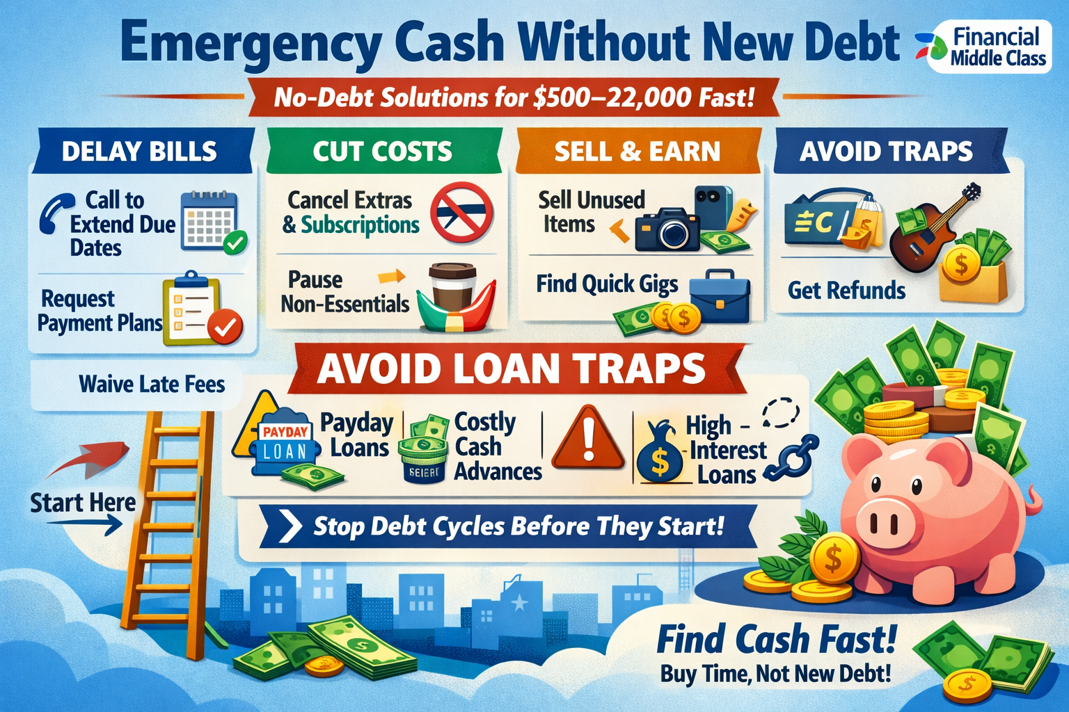 Emergency Cash Without New Debt (500–2000 Fast)