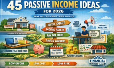 45 Passive Income Ideas (2026): Work Less, Earn More