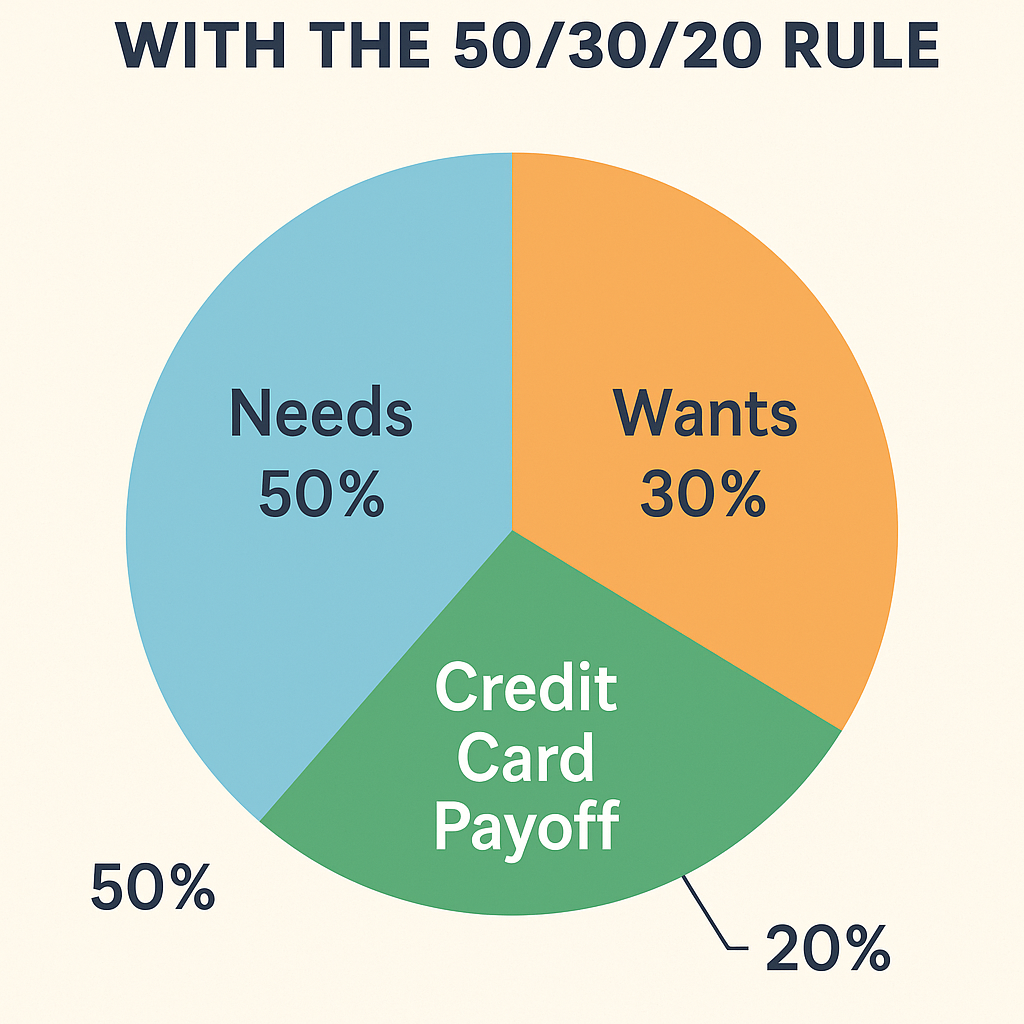 Pay Off Credit Cards with the 50/30/20 Rule