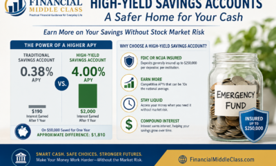 Comparison of traditional and high-yield savings account earnings